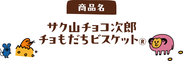 商品名 サク山チョコ次郎チョもだちビスケット